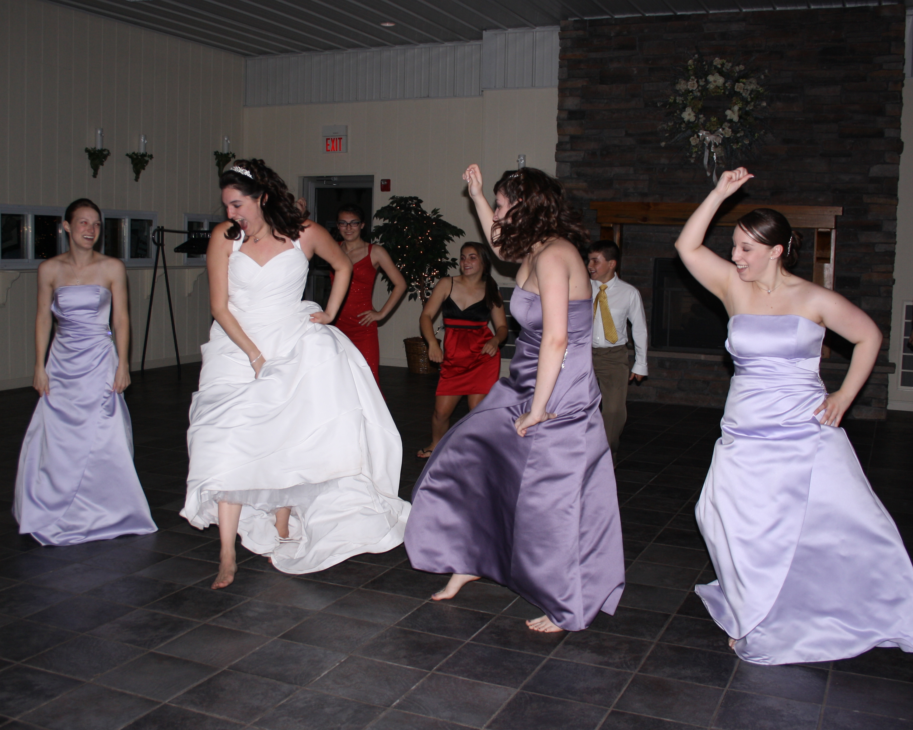 Wedding Party Dancing to music