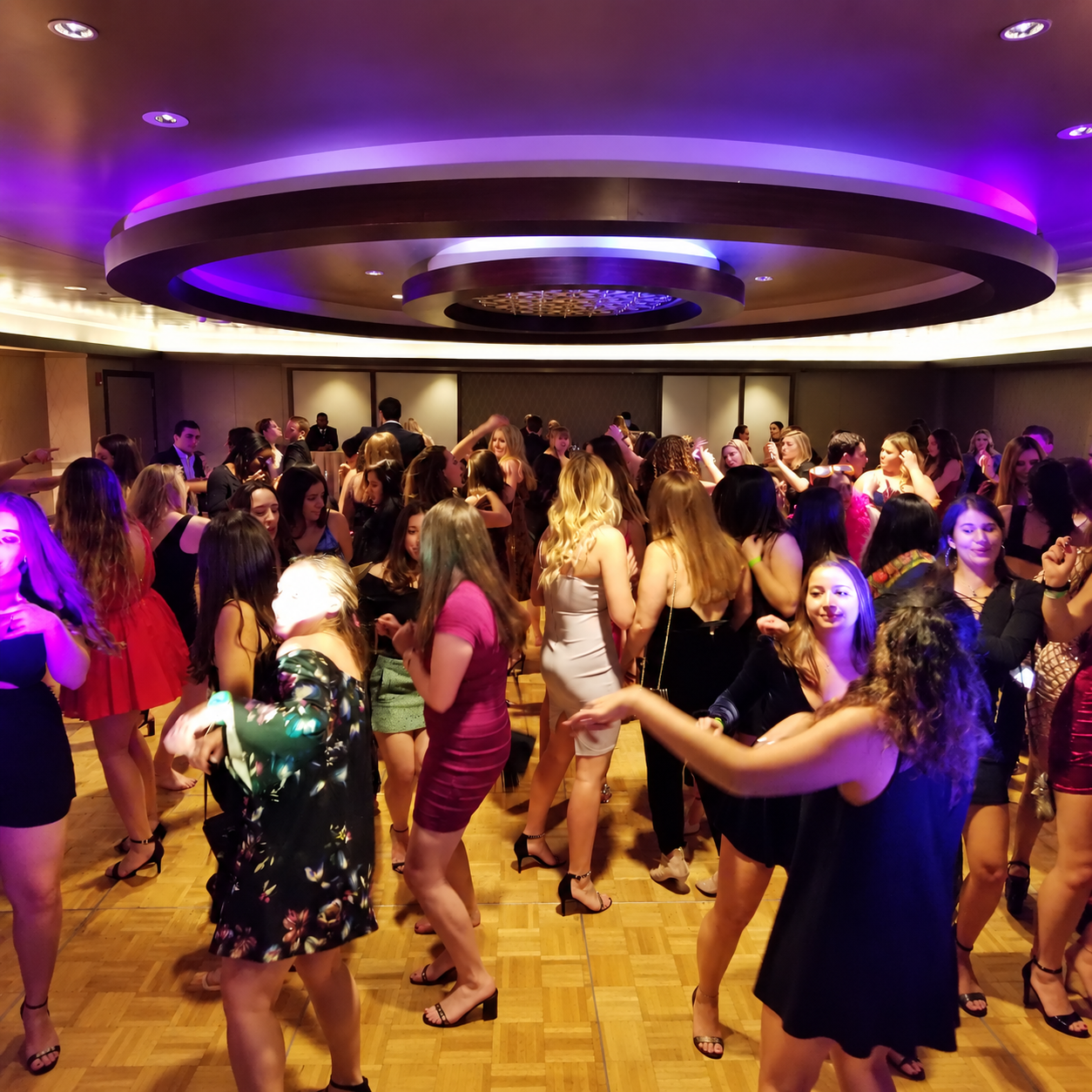Guests dancing to the DJ at a Magic Mike Entertainment private party in Massachusetts